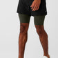 5" Revival 2 — in — 1 Shorts — Black/Stealth Green