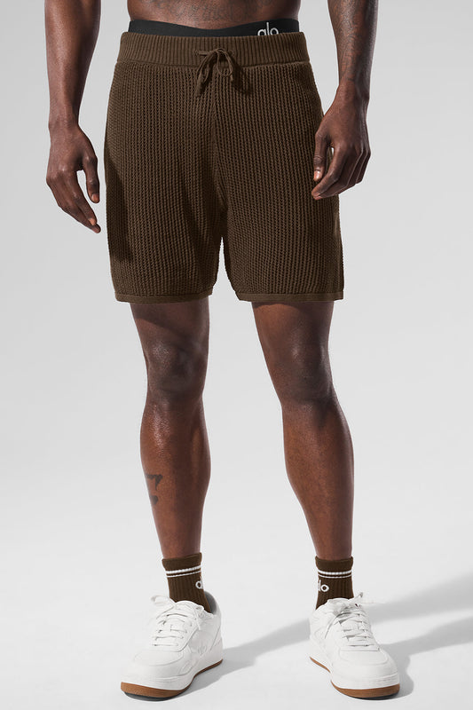 Open — Knit Shorts — Espresso