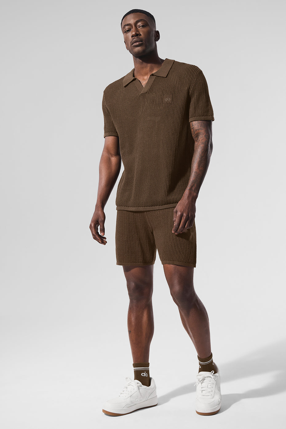 Open — Knit Shorts — Espresso