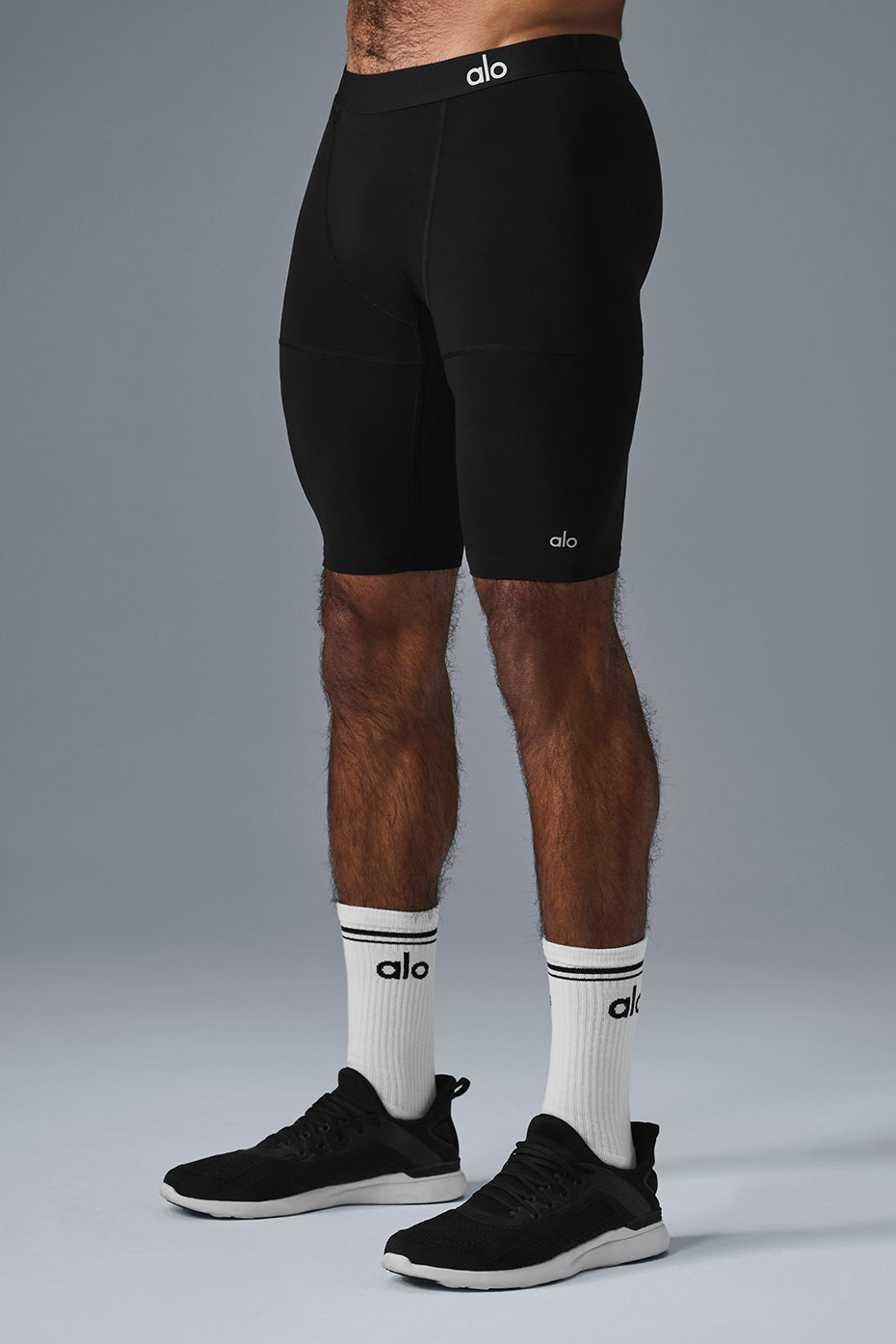 9" Flight Compression Shorts — Black