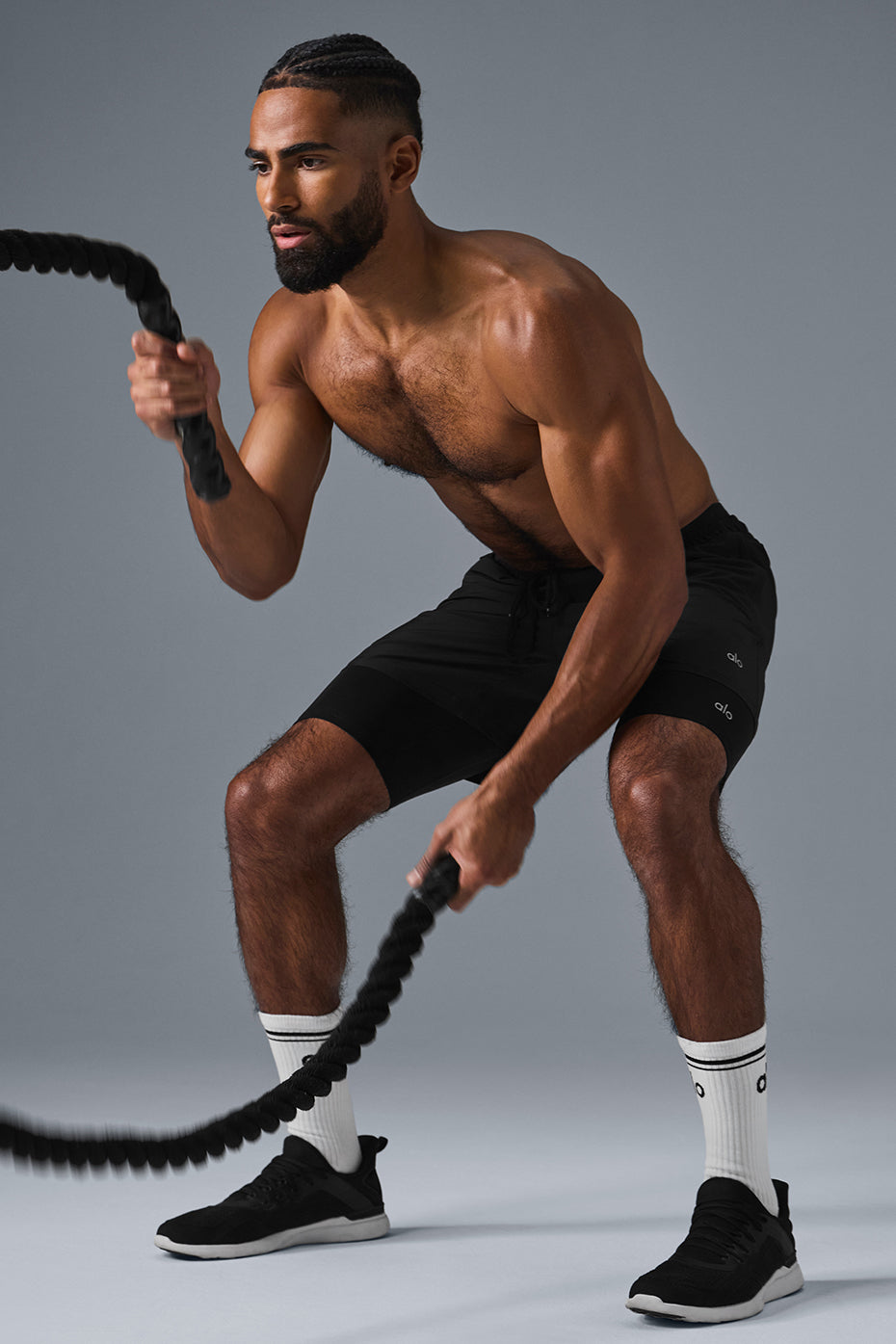 9" Flight Compression Shorts — Black