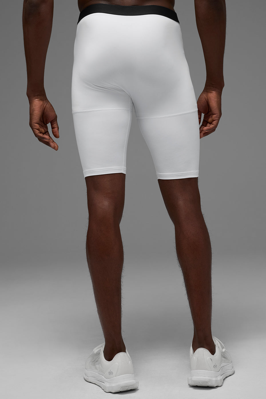 9" Flight Compression Shorts — White