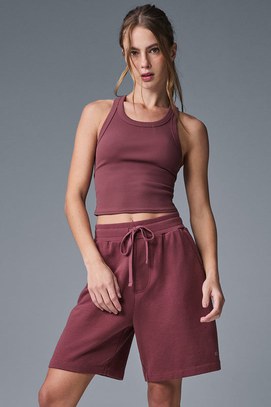 Chill Shorts — Burgundy Truffle