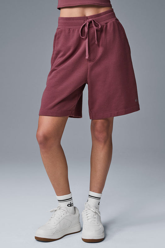 Chill Shorts — Burgundy Truffle