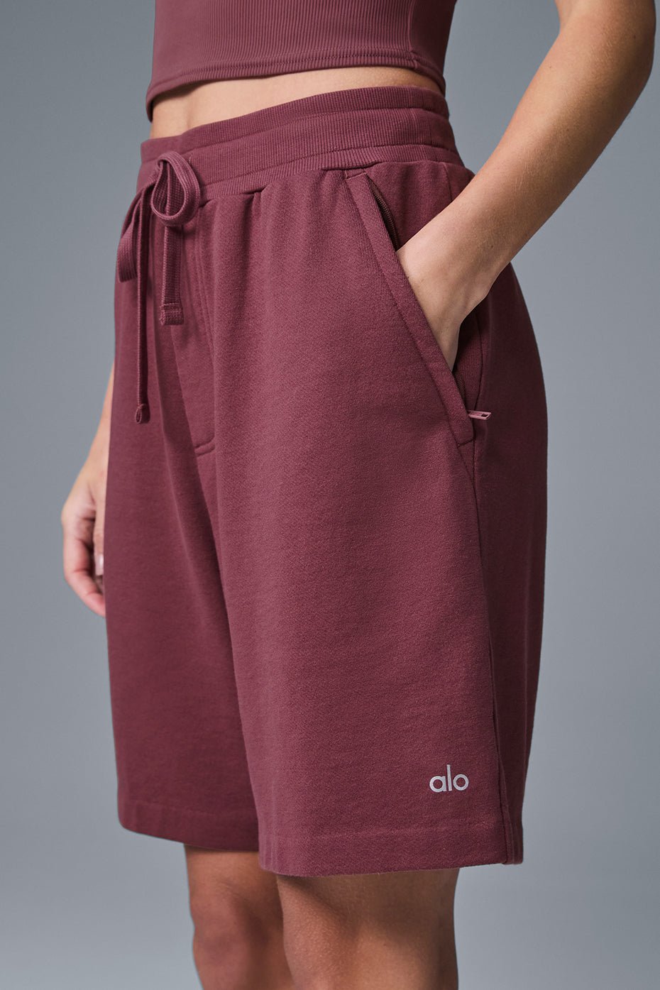 Chill Shorts — Burgundy Truffle