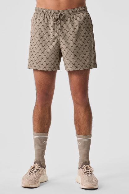 7" Diamond Circuit Shorts — Gravel/Espresso