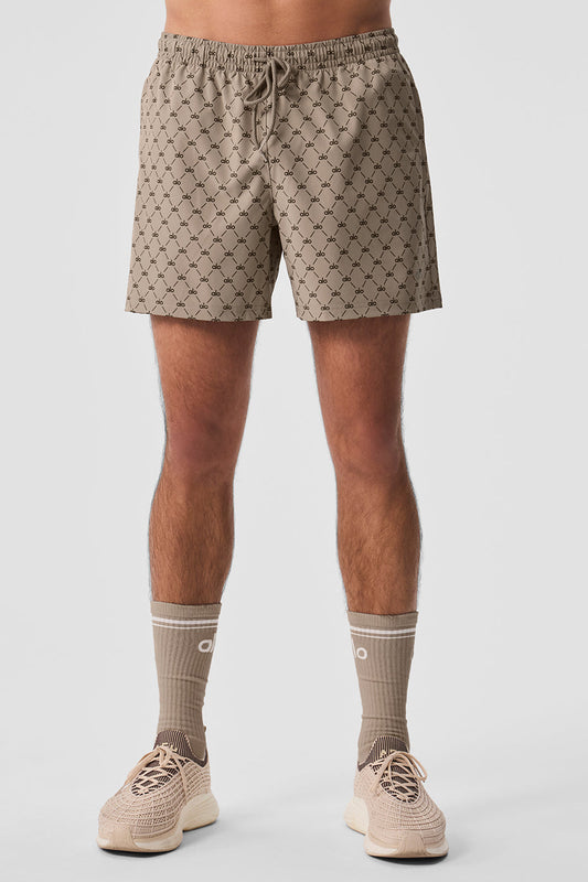 7" Diamond Circuit Shorts — Gravel/Espresso