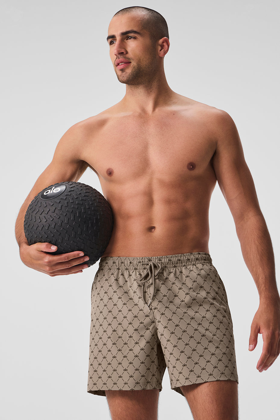 7" Diamond Circuit Shorts — Gravel/Espresso