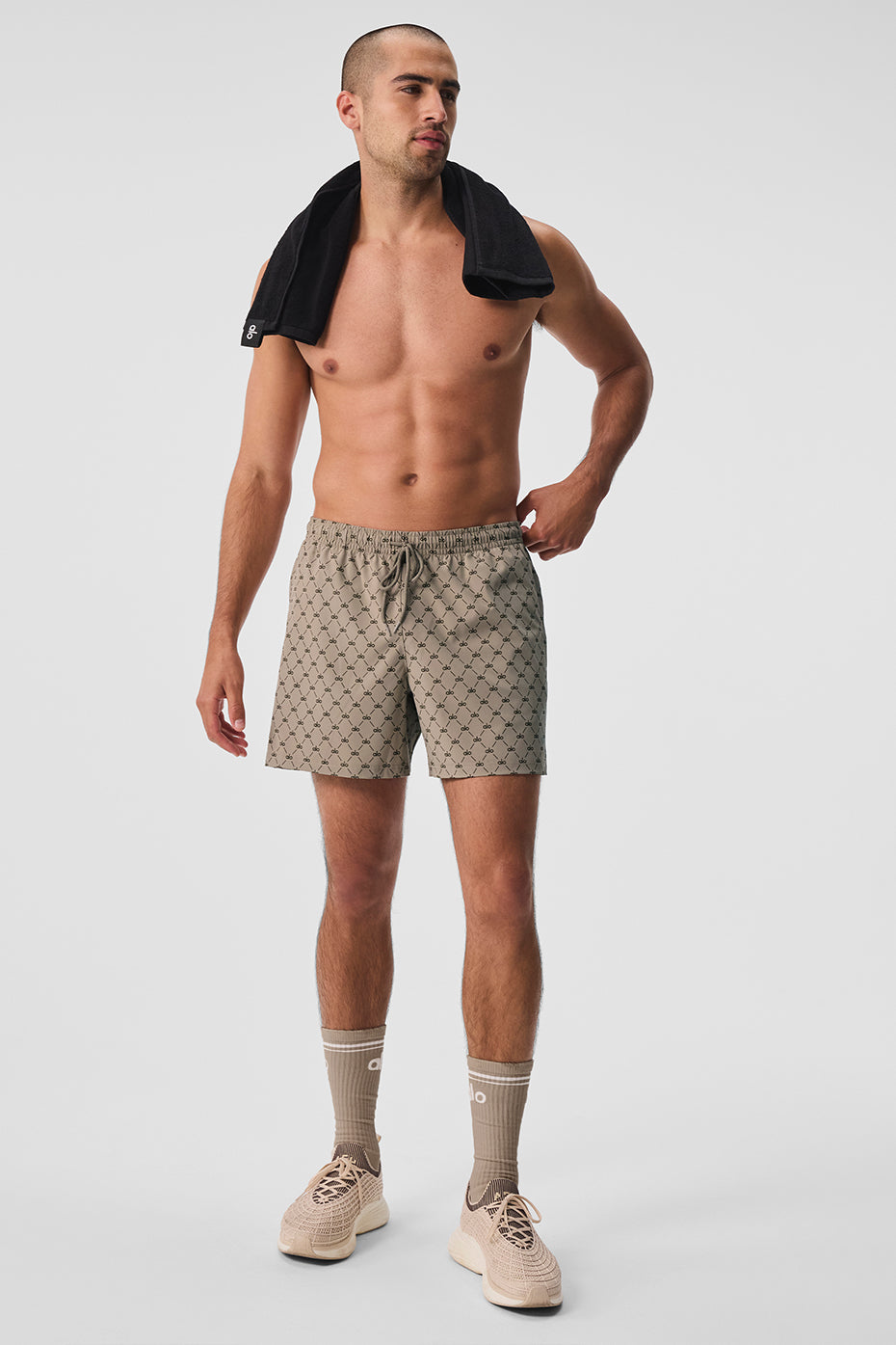 7" Diamond Circuit Shorts — Gravel/Espresso