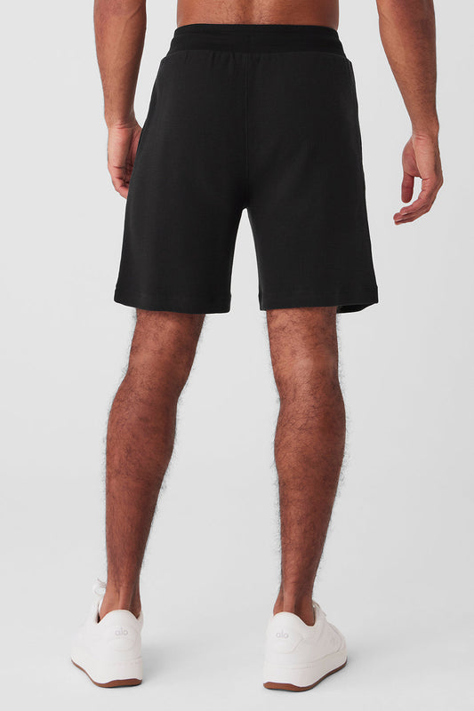 7" Micro Waffle Fast Break Shorts — Black