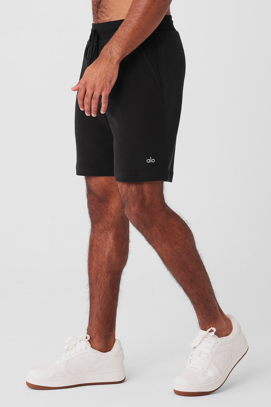7" Micro Waffle Fast Break Shorts — Black