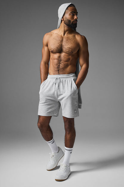 7" Micro Waffle Fast Break Shorts — Athletic Heather Grey