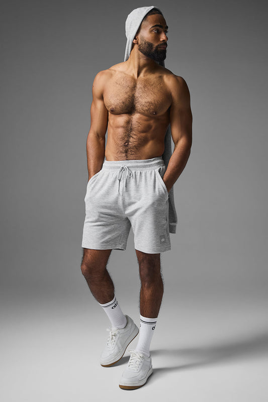 7" Micro Waffle Fast Break Shorts — Athletic Heather Grey
