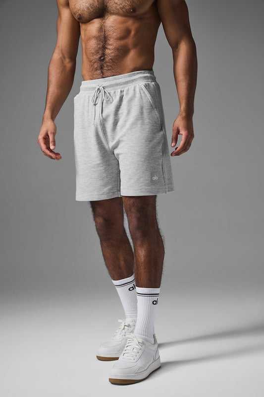 7" Micro Waffle Fast Break Shorts — Athletic Heather Grey