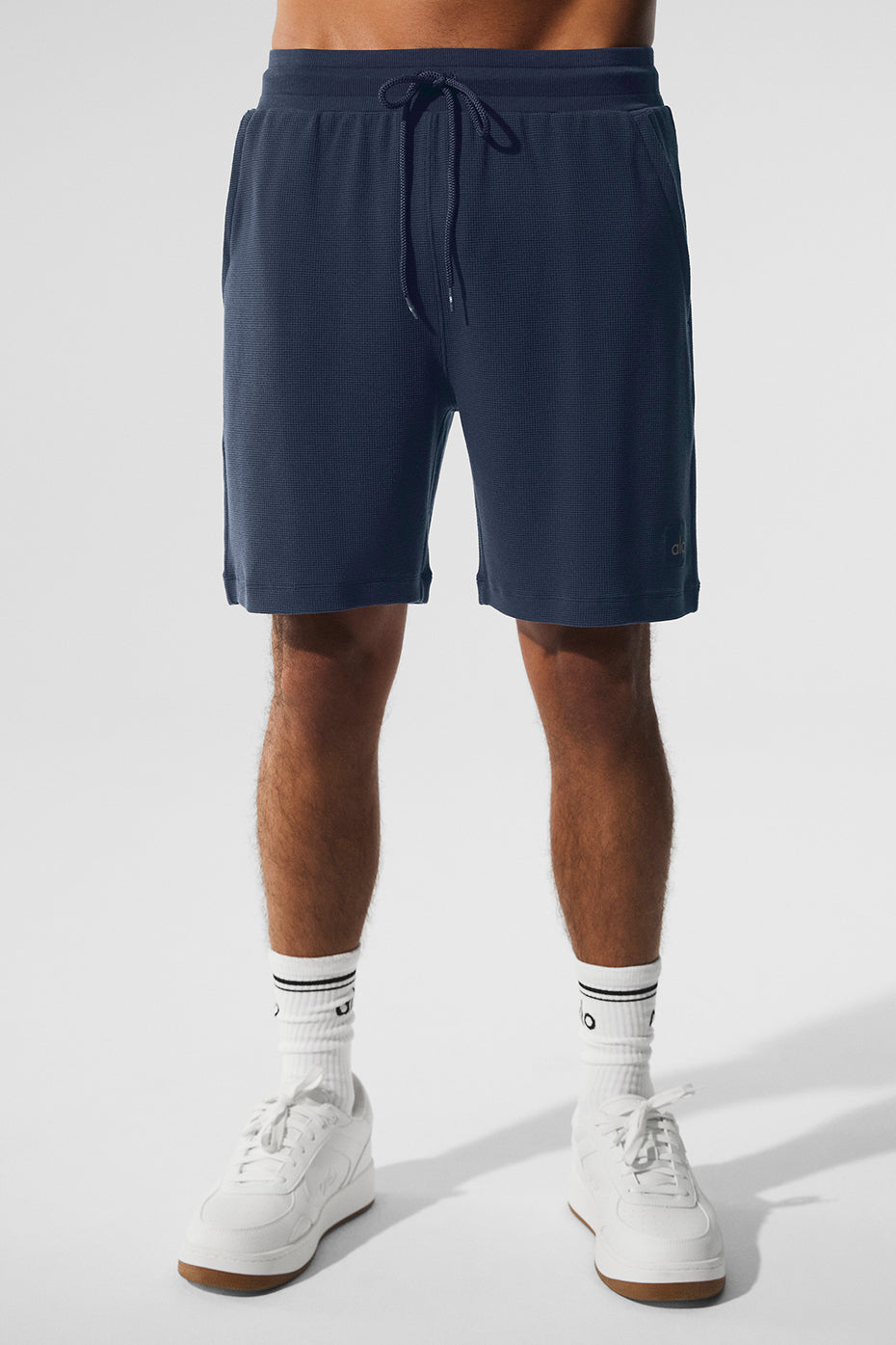 7" Micro Waffle Fast Break Shorts — Navy