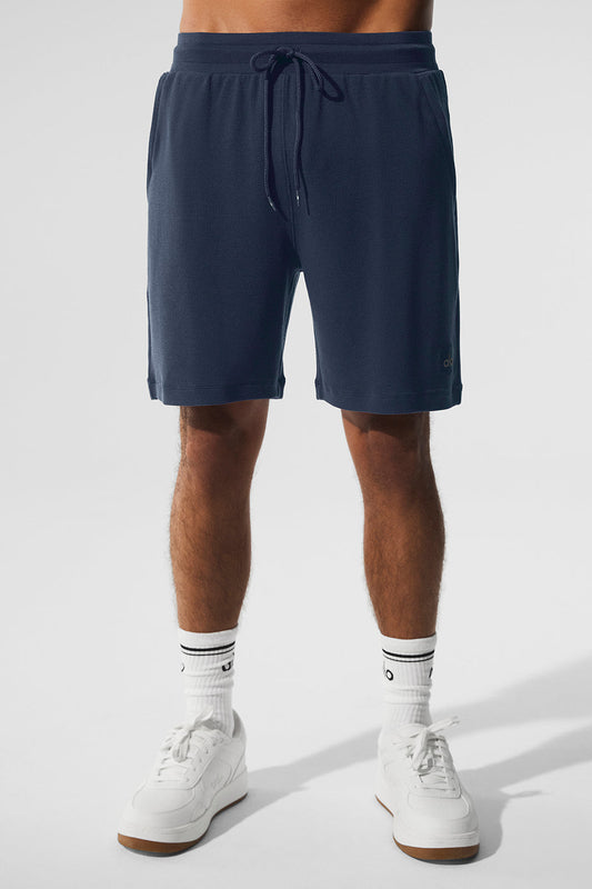 7" Micro Waffle Fast Break Shorts — Navy