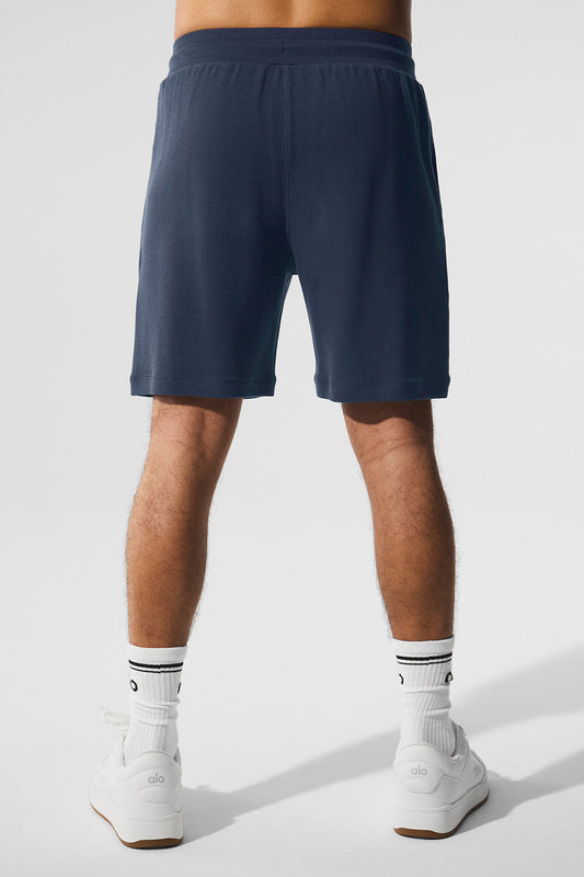 7" Micro Waffle Fast Break Shorts — Navy