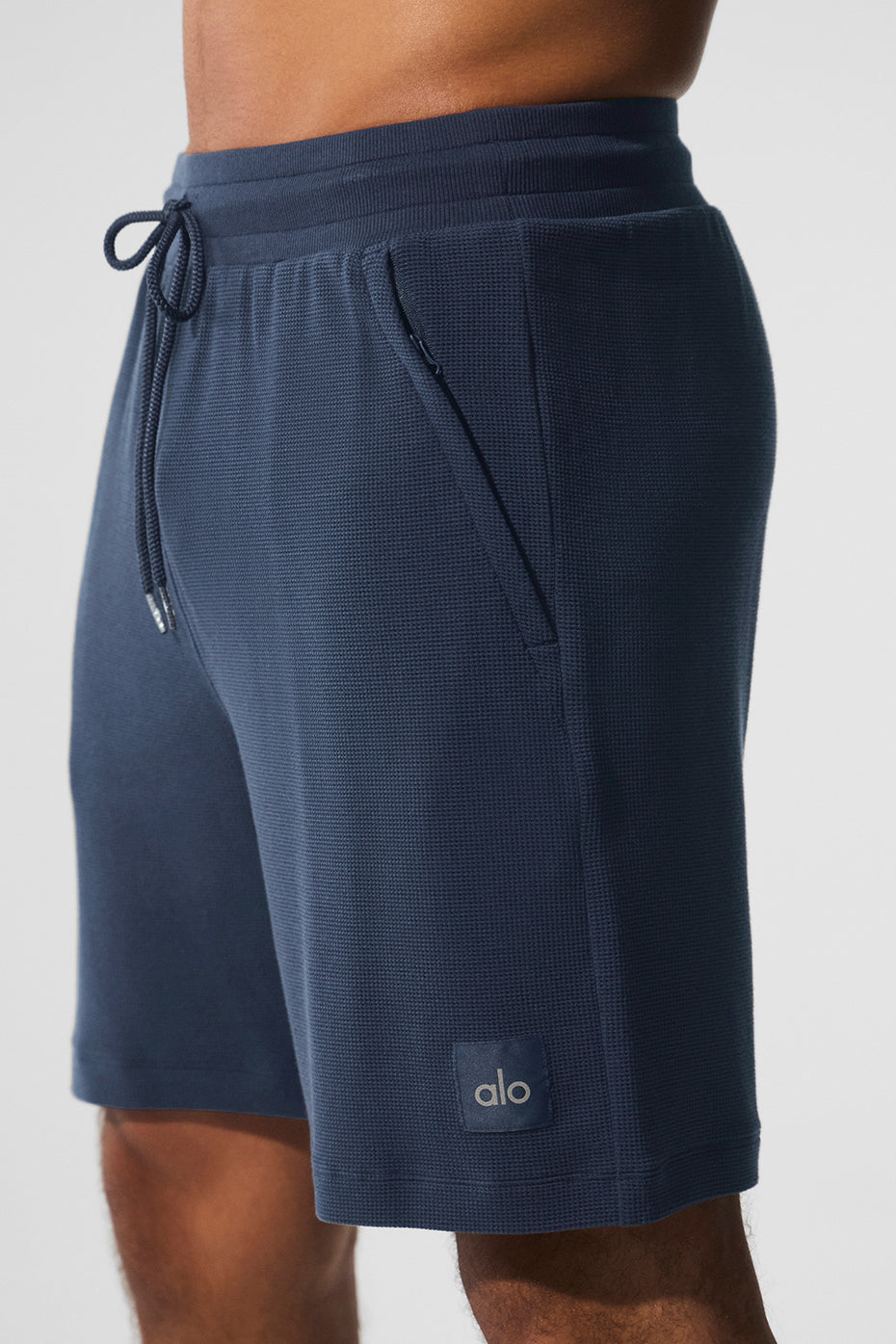 7" Micro Waffle Fast Break Shorts — Navy