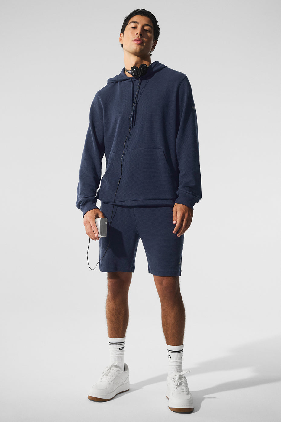 7" Micro Waffle Fast Break Shorts — Navy