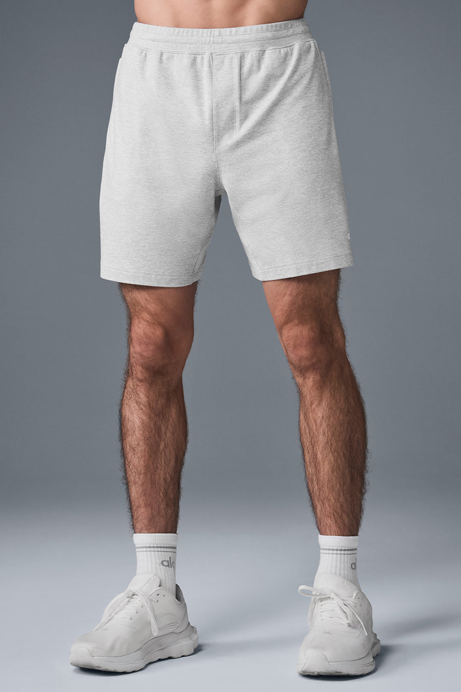 7" Conquer React Performance Shorts — Athletic Heather Grey