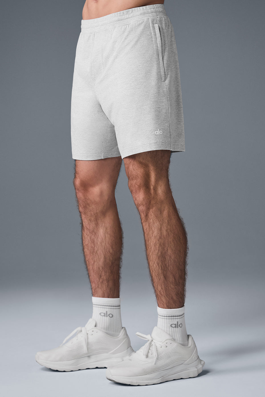 7" Conquer React Performance Shorts — Athletic Heather Grey