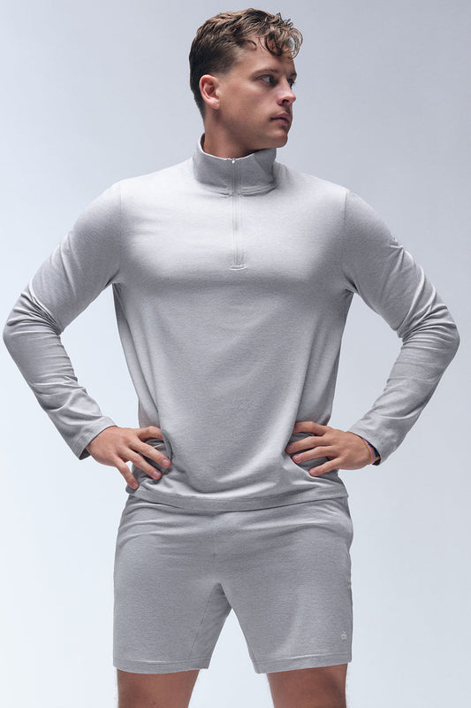 7" Conquer React Performance Shorts — Athletic Heather Grey