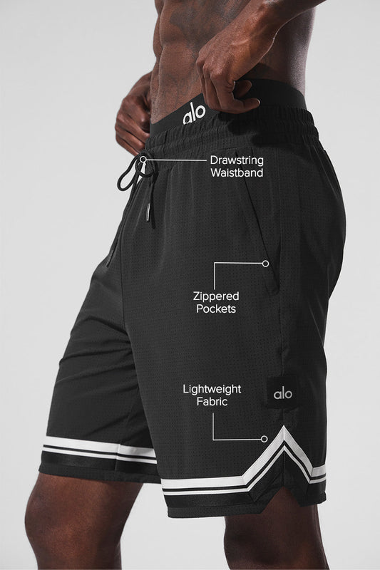 9" Traction Arena Shorts — Black