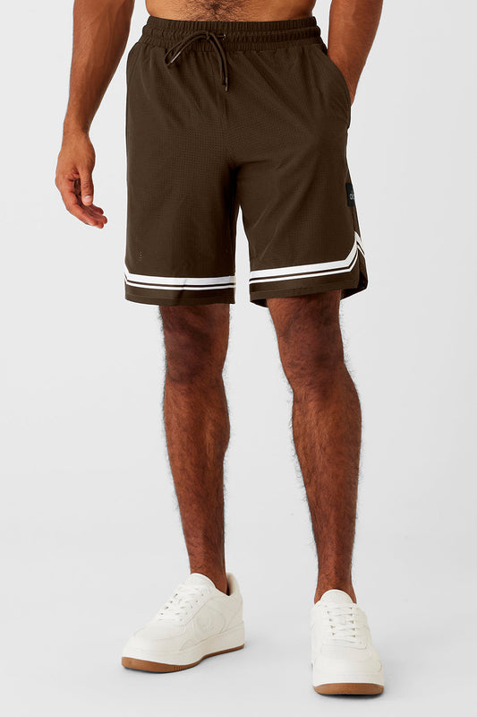 9" Traction Arena Shorts — Espresso