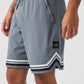 9" Traction Arena Shorts — Steel Grey
