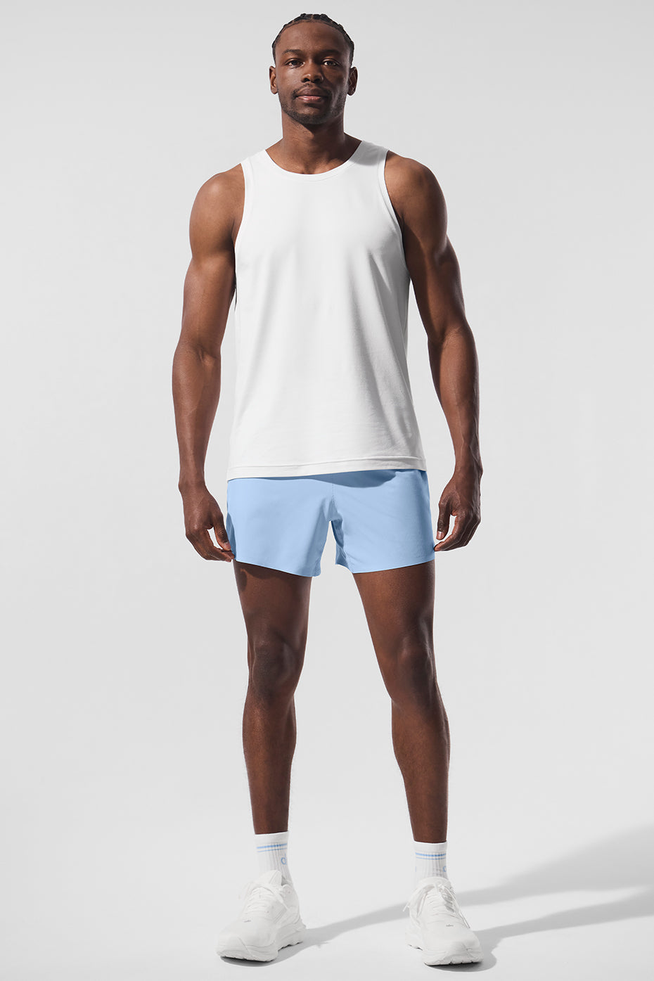 5" Adapt Running Shorts — Seashell Blue