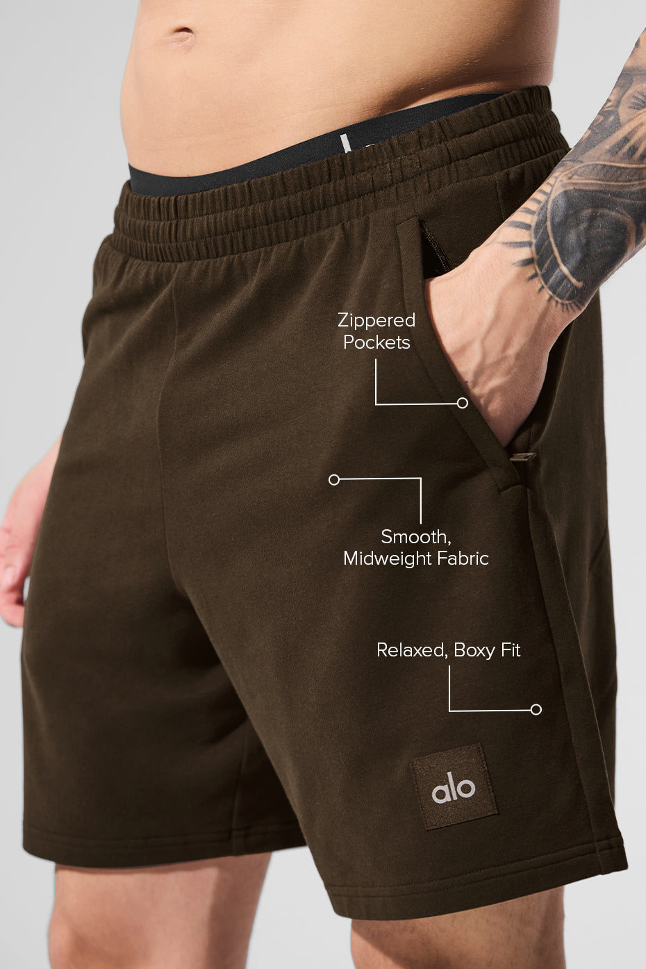 7" Double Take Shorts — Espresso