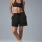 7" Crinkle Nylon Excursion Cargo Shorts — Black