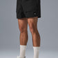 7" Crinkle Nylon Excursion Cargo Shorts — Black