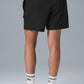 7" Crinkle Nylon Excursion Cargo Shorts — Black