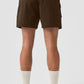 7" Crinkle Nylon Excursion Cargo Shorts — Espresso