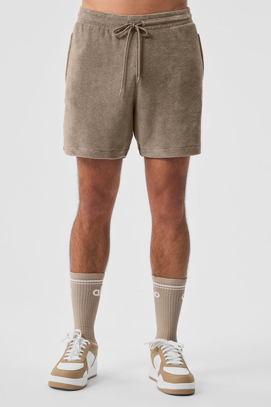 7" Coastal Terry Shorts — Gravel