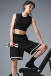 7" Sports Club Sweater Knit Basketball Shorts — Black