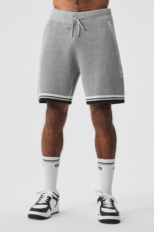 7" Sports Club Sweater Knit Basketball Shorts — Athletic Heather Grey