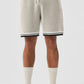 7" Sports Club Sweater Knit Basketball Shorts — Bone