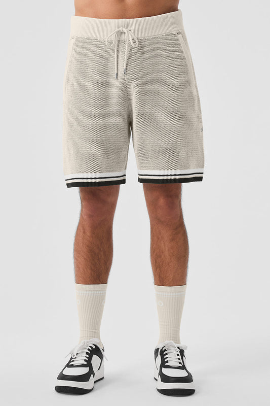 7" Sports Club Sweater Knit Basketball Shorts — Bone