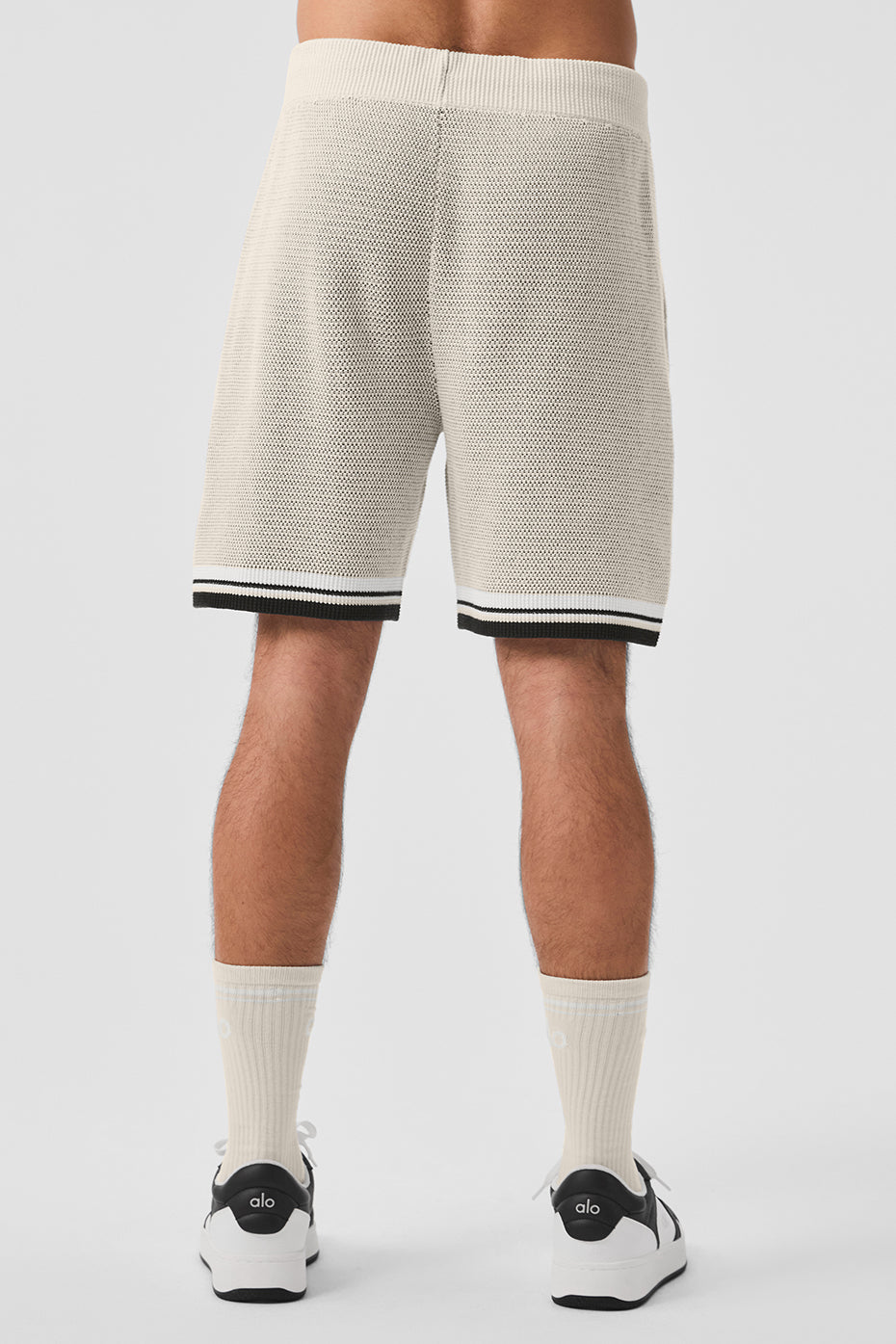 7" Sports Club Sweater Knit Basketball Shorts — Bone
