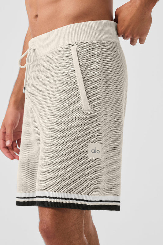 7" Sports Club Sweater Knit Basketball Shorts — Bone