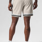 7" Key Mesh Basketball Shorts — Bone