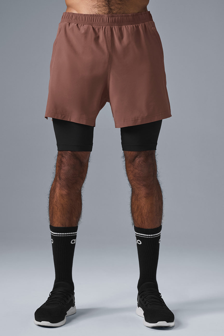 5" Revival 2 — In — 1 Shorts — Chestnut/Black