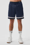 7" Key Mesh Basketball Shorts — Navy