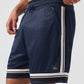 7" Key Mesh Basketball Shorts — Navy