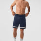 7" Key Mesh Basketball Shorts — Navy