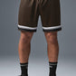 7" Key Mesh Basketball Shorts — Espresso