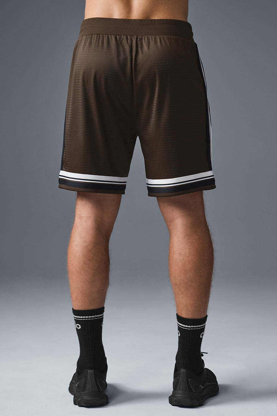 7" Key Mesh Basketball Shorts — Espresso