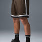 7" Key Mesh Basketball Shorts — Espresso